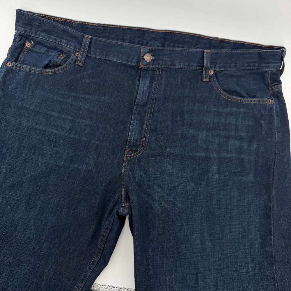 Levi Strauss & Co‎ Mens Dark Wash Straight Fit Jeans Size 44x32